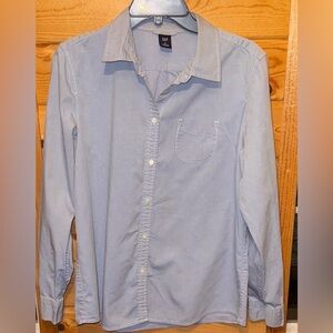 GAP Women's Blue Button Down Shirt 14